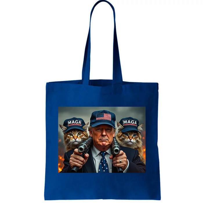 Donald Trump Make Cats Safe Again Red Hat 2024 Debate Tote Bag