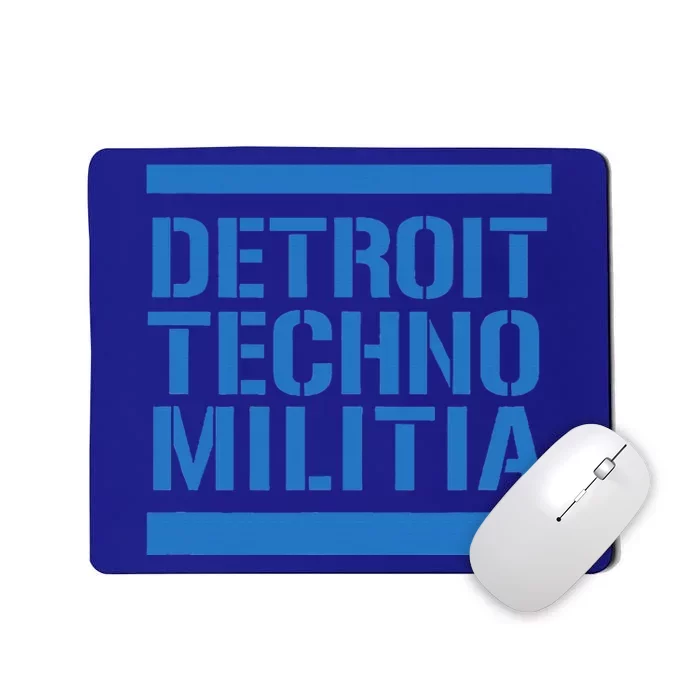 Detroit Techno Militia Blue Logo Mousepad