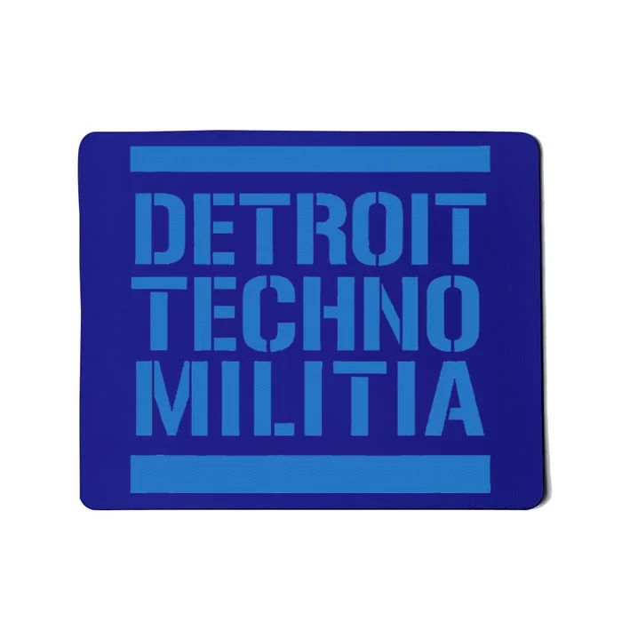 Detroit Techno Militia Blue Logo Mousepad