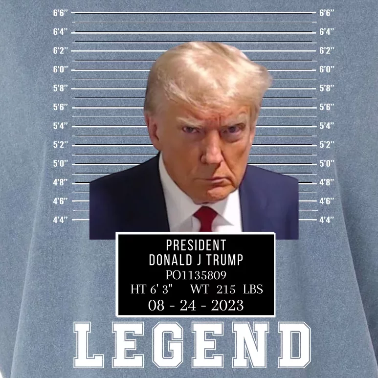 Donald Trump Mug Shot Trump Mugshot 2024 Donald Trump Legend Free Donald Trump Garment-Dyed Women's Muscle Tee