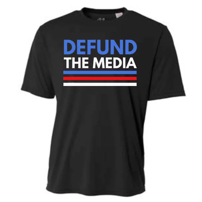 Defund The Media Funny Media Election Humor Cooling Performance Crew T-Shirt