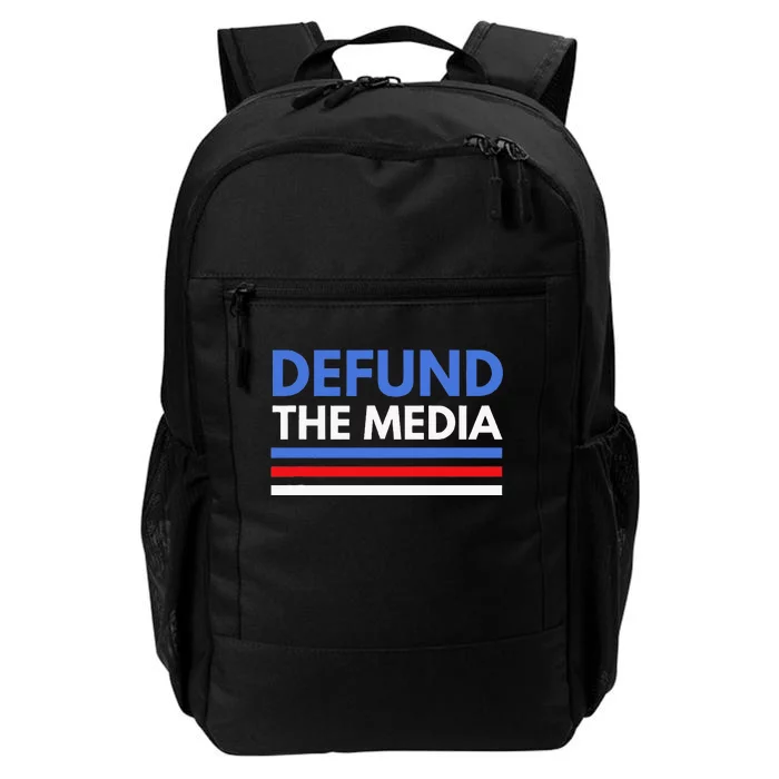 Defund The Media Funny Media Election Humor Daily Commute Backpack