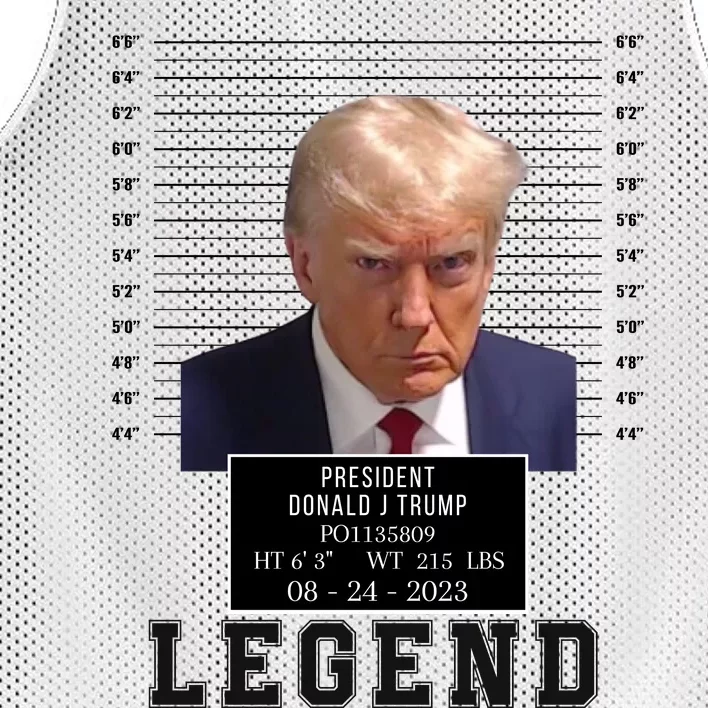 Donald Trump Mug Shot Donald Trump Legend Free Donald Trump Mugshot 2024 Mesh Reversible Basketball Jersey Tank