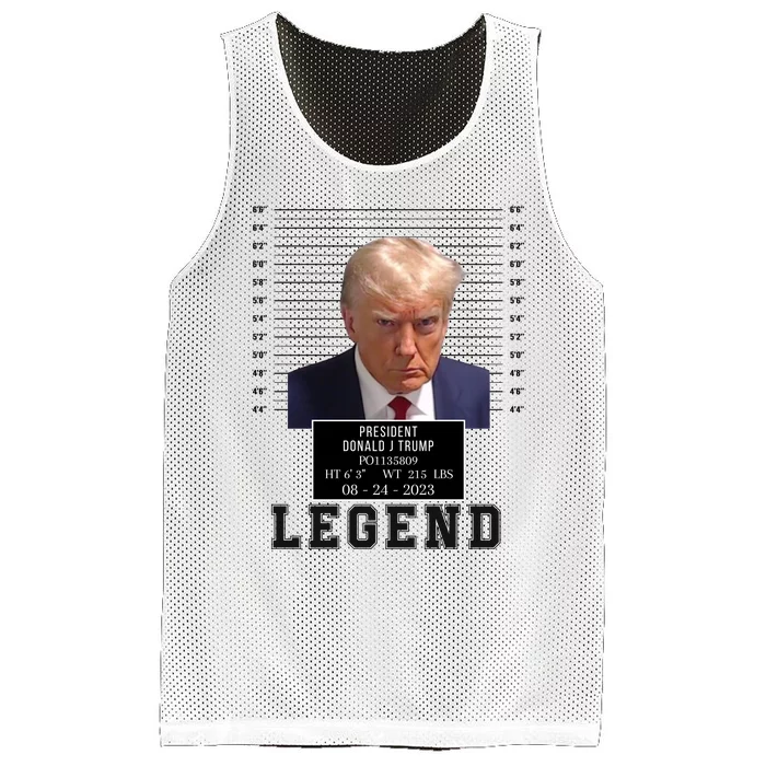 Donald Trump Mug Shot Donald Trump Legend Free Donald Trump Mugshot 2024 Mesh Reversible Basketball Jersey Tank