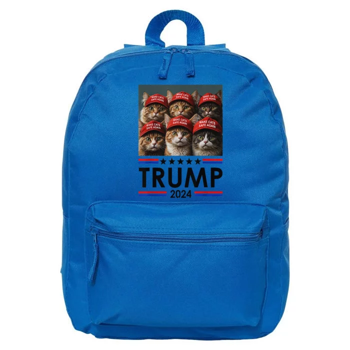 Donald Trump Make Cats Safe Again 2024 Debate Funny 16 in Basic Backpack