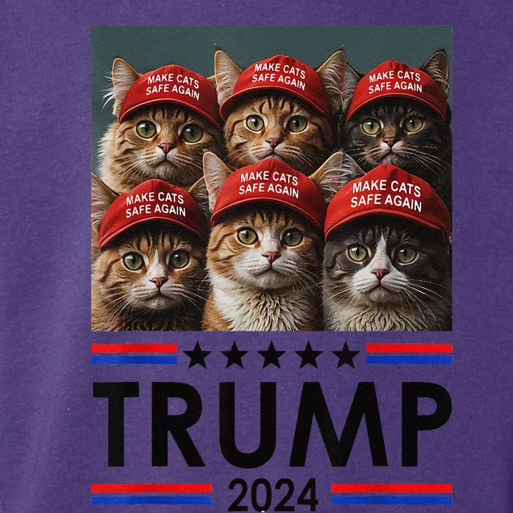 Donald Trump Make Cats Safe Again 2024 Debate Funny Toddler Hoodie