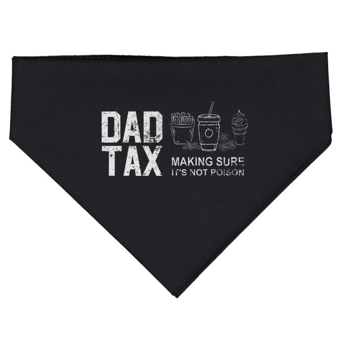 Dad Tax Making Sure Its Not P.O.I.S.O.N USA-Made Doggie Bandana