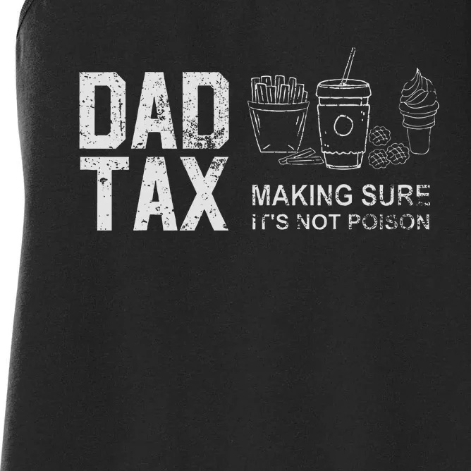 Dad Tax Making Sure Its Not P.O.I.S.O.N Women's Racerback Tank