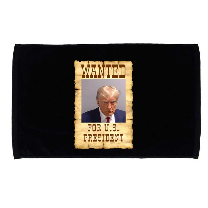 Donald Trump Mug Shot Wanted For US President Microfiber Hand Towel