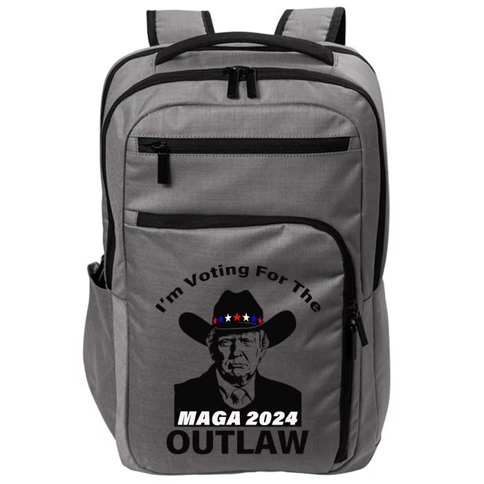 Donald Trump Maga IM Voting For The Outlaw 2024 President Impact Tech Backpack