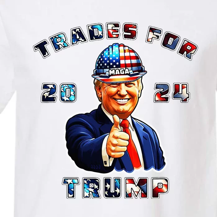 Donald Trump Maga IM Voting Trades For Trump 2024 Garment-Dyed Heavyweight T-Shirt