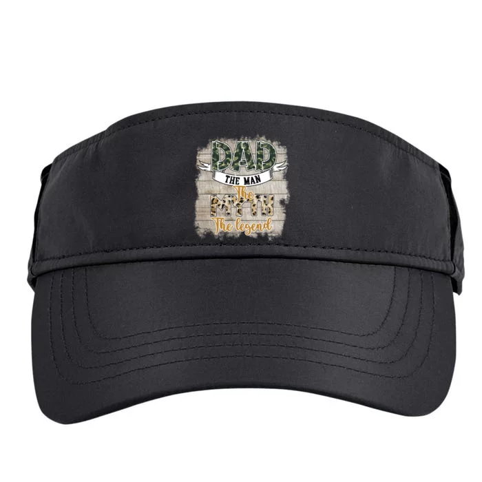 Dad The Man The Myth The Legend Father's Day Adult Drive Performance Visor