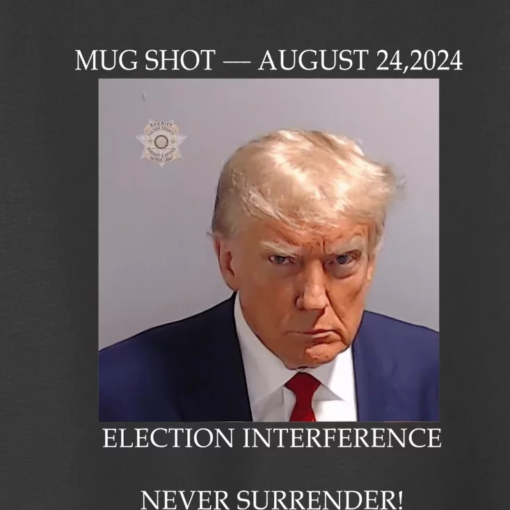 Donald Trump Mug Shot August 24 2024 Election Interference Toddler T-Shirt