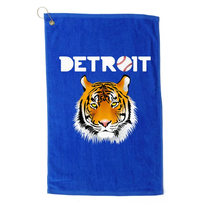 Distressed Tiger Mascot Cool Detroit Tiger Design Platinum Collection Golf Towel