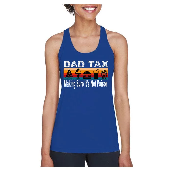 Dad Tax Making Sure ItS Not P.O.I.S.O.N Women's Racerback Tank