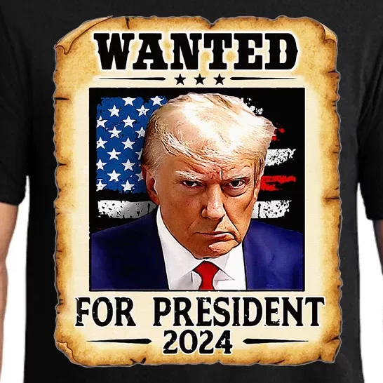 Donald Trump Mug Shot Wanted For U.S. President 2024 Pajama Set