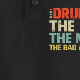 Druncle The Man The Myth The Bad Influence Dry Zone Grid Performance Polo