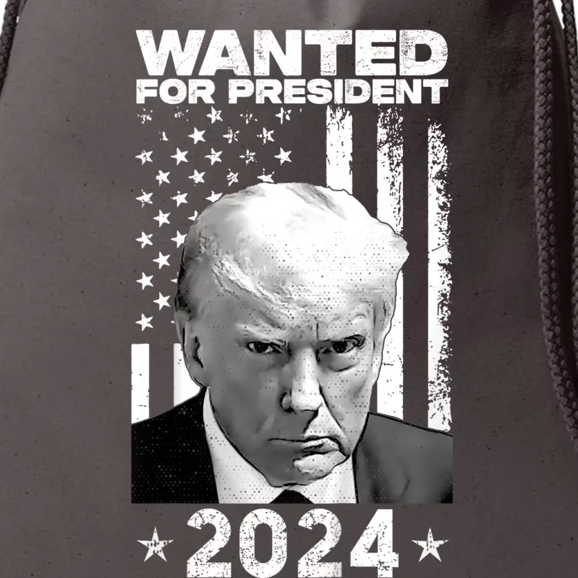 Donald Trump Mug Shot Wanted For U.S. President 2024 Drawstring Bag