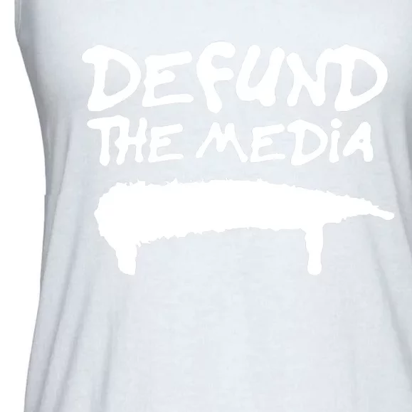 Defund The Media Ladies Essential Flowy Tank