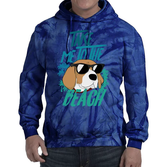 Dog Take Me To The Beach Dog Sunglasses Paws Dogs Tie Dye Hoodie