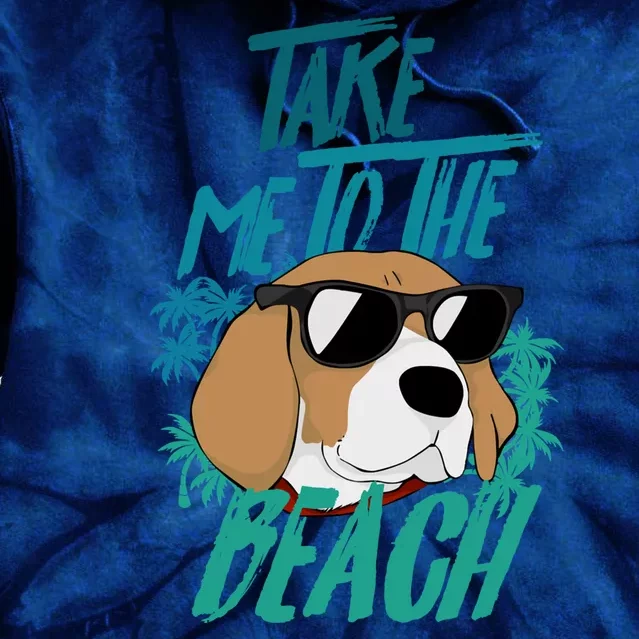 Dog Take Me To The Beach Dog Sunglasses Paws Dogs Tie Dye Hoodie