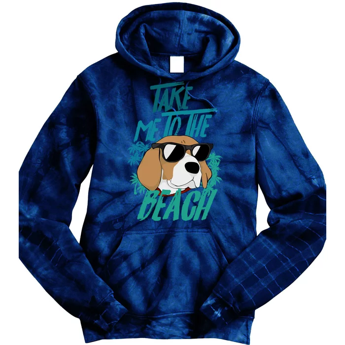 Dog Take Me To The Beach Dog Sunglasses Paws Dogs Tie Dye Hoodie