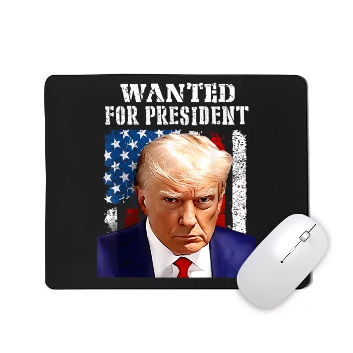 Donald Trump Mug Shot Wanted For U.S. President 2024 Mousepad