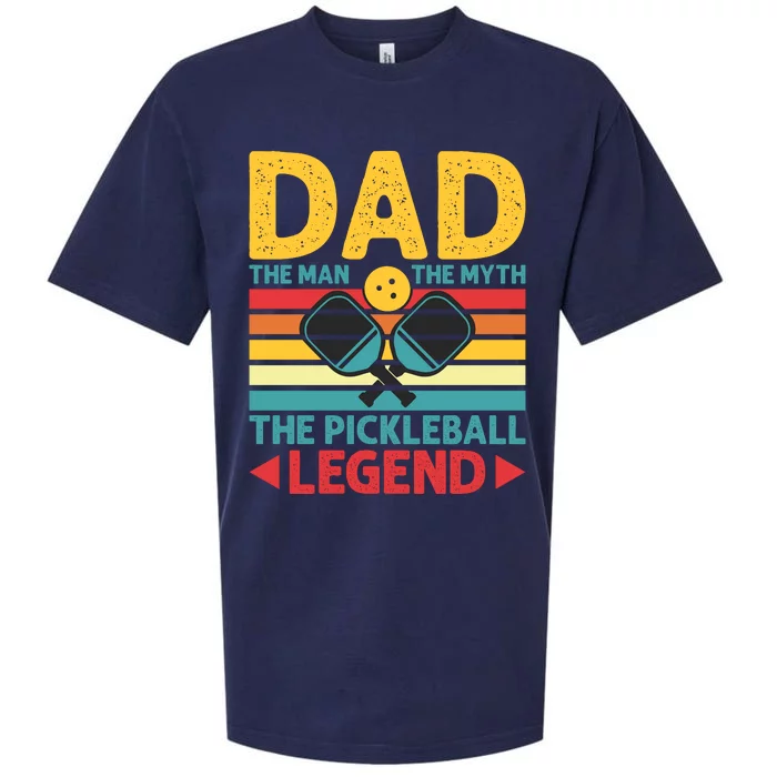 Dad The Man The Myth The Pickleball Legend Sueded Cloud Jersey T-Shirt