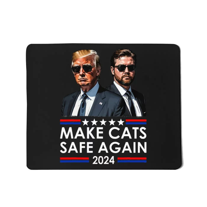 Donald Trump Make Cats Safe Again 2024 Debate Funny Mousepad