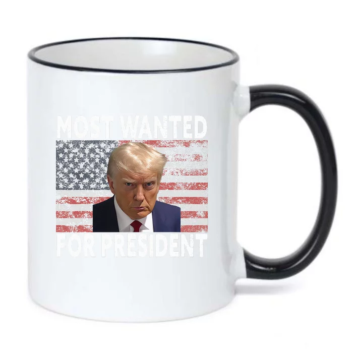 Donald Trump Most Wanted For President 2024 Pro Mugshot Black Color Changing Mug