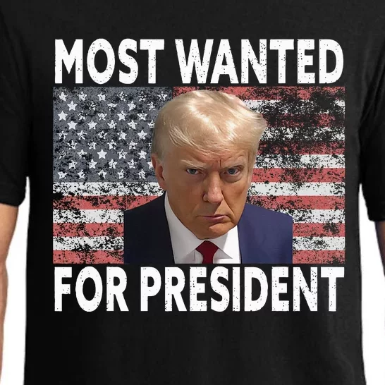 Donald Trump Most Wanted For President 2024 Pro Mugshot Pajama Set