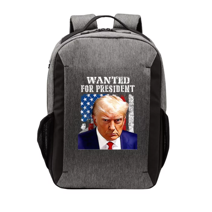 Donald Trump Mug Shot Wanted For U.S. President 2024 (1) Vector Backpack