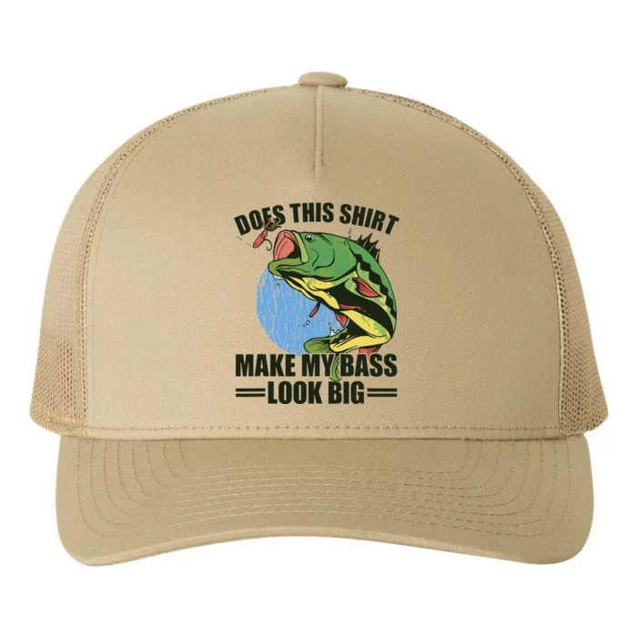 Does This Make My Bass Look Big Funny Fishing Yupoong Adult 5-Panel Trucker Hat