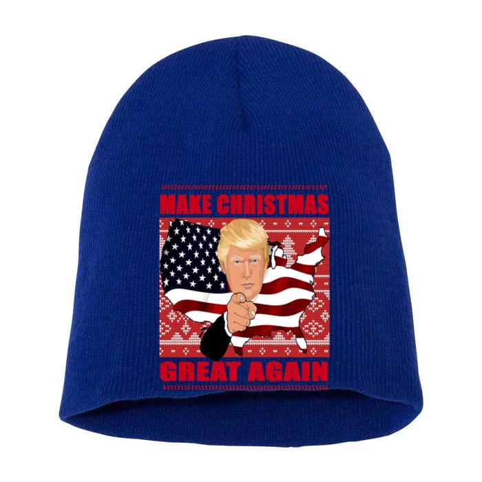 Donald Trump Make Christmas Great Again Cute Gift Short Acrylic Beanie