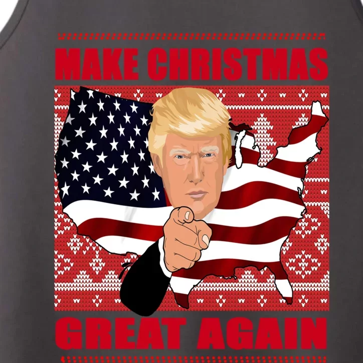 Donald Trump Make Christmas Great Again Cute Gift Performance Tank