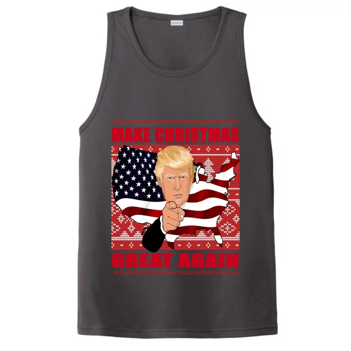 Donald Trump Make Christmas Great Again Cute Gift Performance Tank