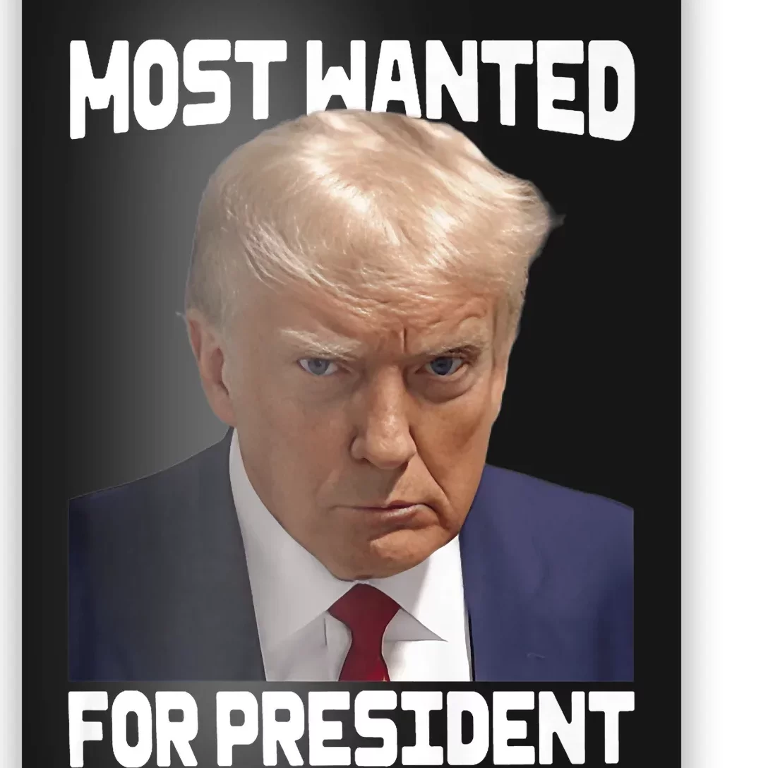 Donald Trump Most Wanted For President 2024 For America Poster