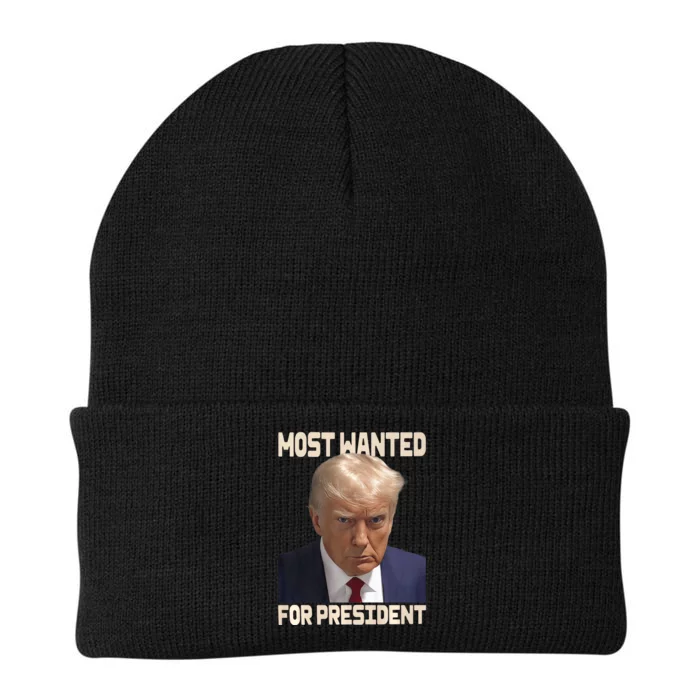 Donald Trump Most Wanted For President 2024 Pro Trump Knit Cap Winter Beanie