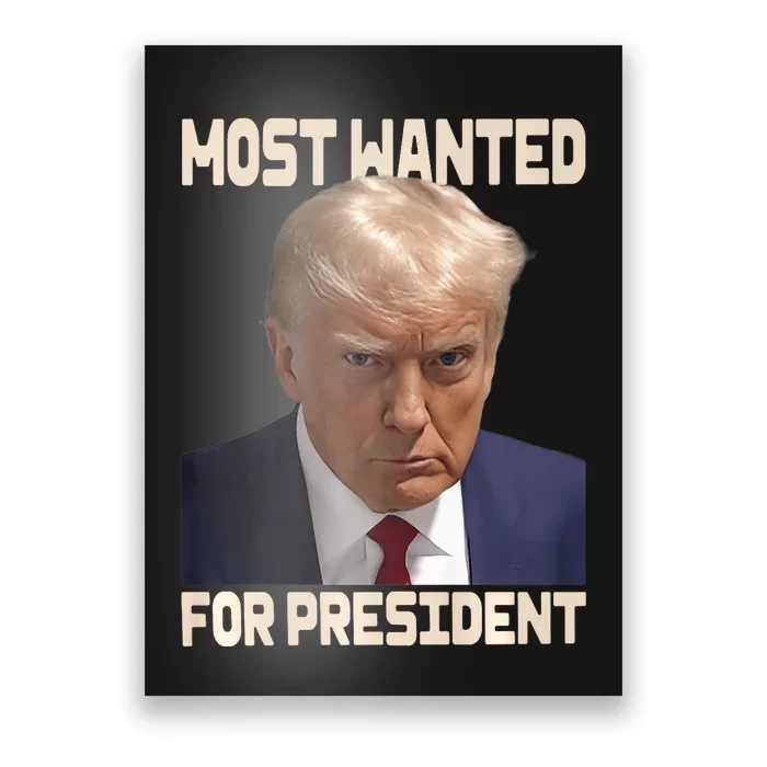 Donald Trump Most Wanted For President 2024 Pro Trump Poster