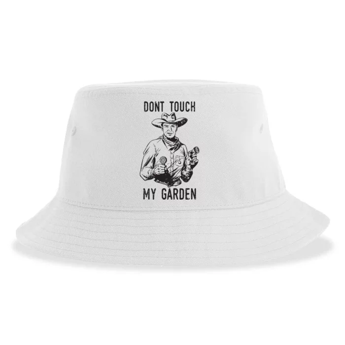 Dont Touch My Garden Funny Gardening Gardener Gift Sustainable Bucket Hat