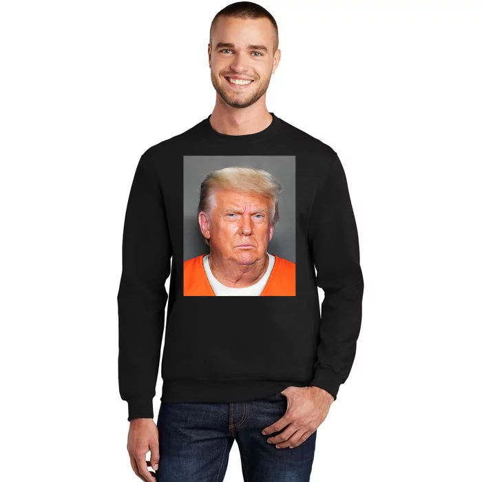 Donald Trump Mug Shot Tall Sweatshirt