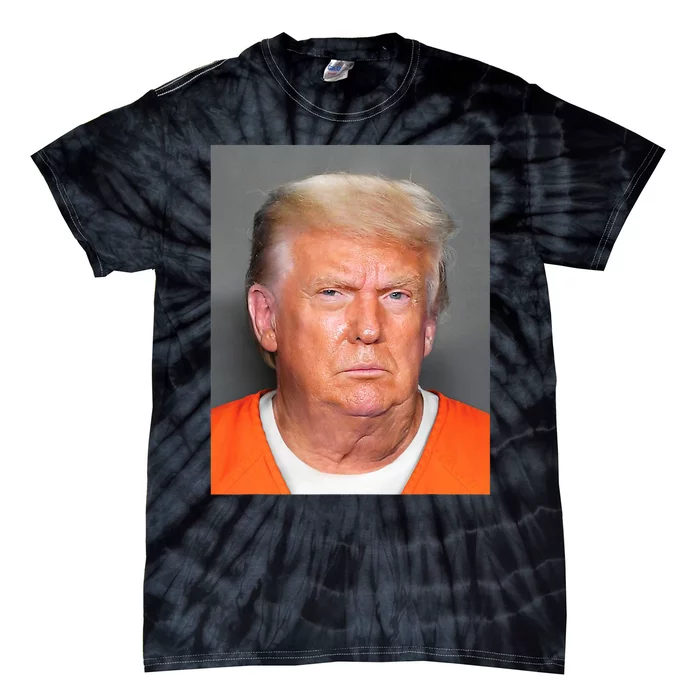 Donald Trump Mug Shot Tie-Dye T-Shirt | TeeShirtPalace