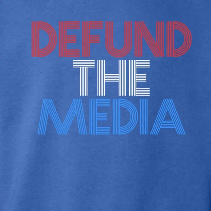 Defund The Media Fake News Protest 2020 Retro Usa Flag Trump Cute Gift Toddler Hoodie