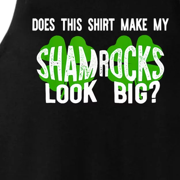 Does This Make My Shamrock Look Big? St PatrickS Day Irish Ladies Tri-Blend Wicking Tank