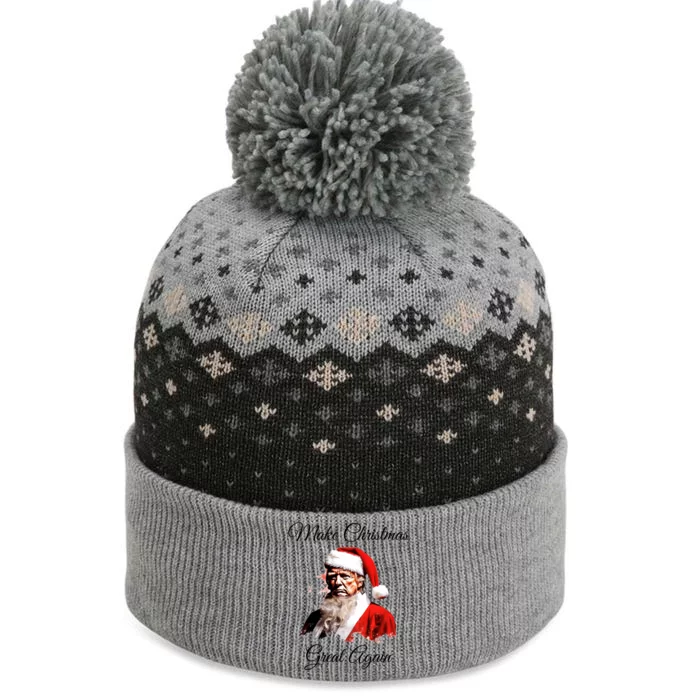 Donald Trump Make Christmas Great Again Christmas Festive Holiday The Baniff Cuffed Pom Beanie