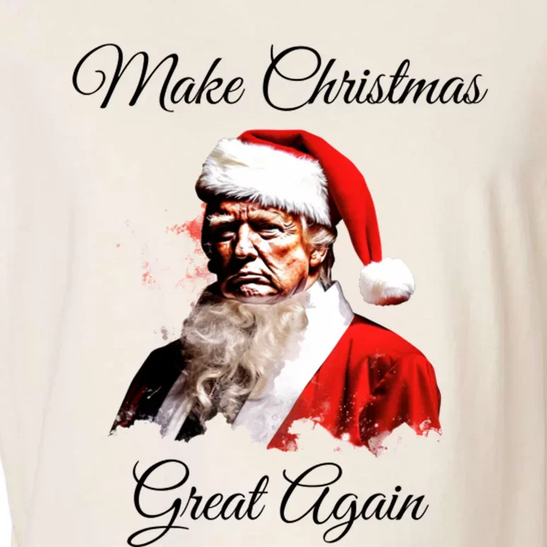 Donald Trump Make Christmas Great Again Christmas Festive Holiday Garment-Dyed Women's Muscle Tee