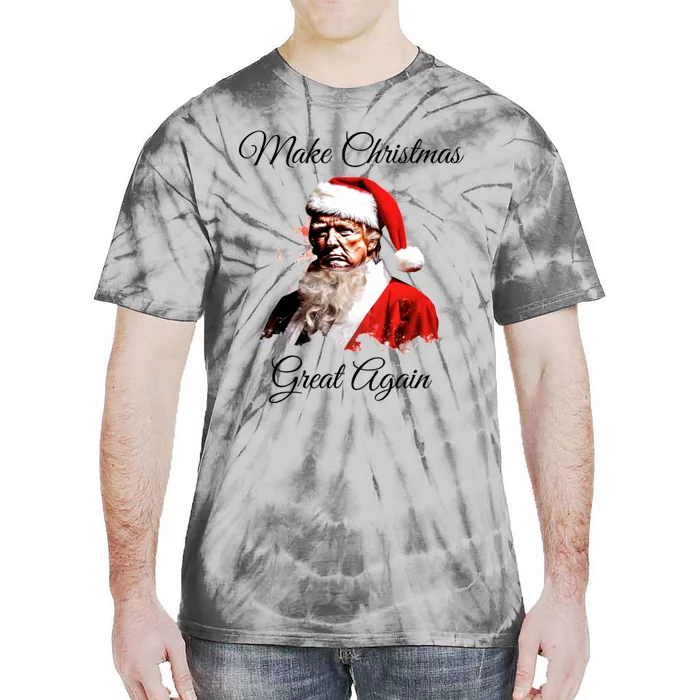 Donald Trump Make Christmas Great Again Christmas Festive Holiday Tie-Dye T-Shirt