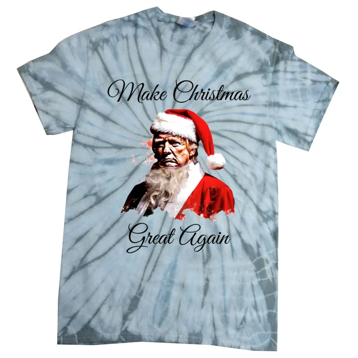 Donald Trump Make Christmas Great Again Christmas Festive Holiday Tie-Dye T-Shirt