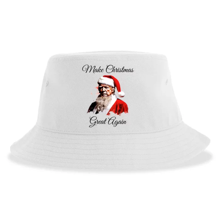 Donald Trump Make Christmas Great Again Christmas Festive Holiday Sustainable Bucket Hat