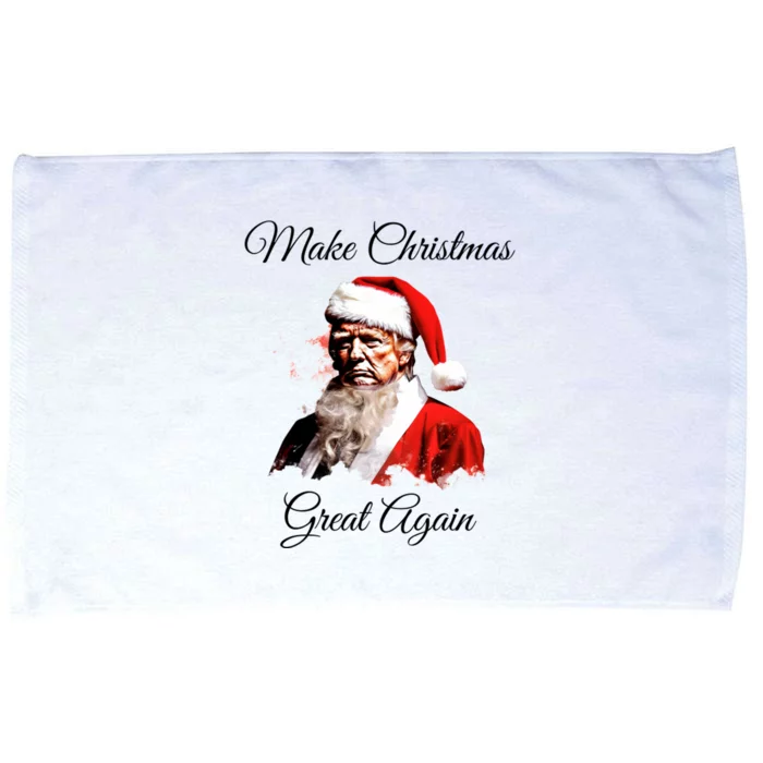 Donald Trump Make Christmas Great Again Christmas Festive Holiday Microfiber Hand Towel